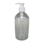 Clear 500ml Pump Bottle with Label