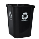 32L Recycling Bin - No Lid Black