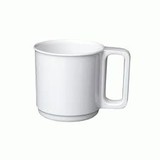 Melamine Mug White Stackable 200ml 91602-W