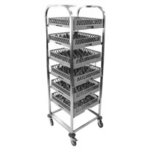 Stainless Steel Dish Rack Trolley