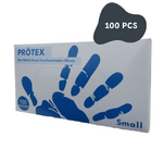 Blue Nitrile Gloves Powder Free - 100pcs [Size: Small]