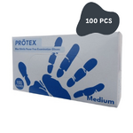 Blue Nitrile Gloves Powder Free - 100pcs [Size: Medium]