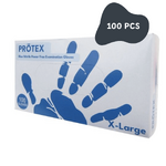 Blue Nitrile Gloves Powder Free - 100pcs [Size: X-Large]