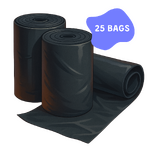 73L Black Extra HD Garbage Bags - Roll of 25
